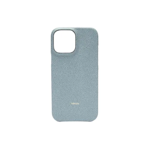 Valextra Millepunte Телячья кожа iPhone 13 Pro Max Защитный чехол чехол для телефона сумка аксессуар унисекс дымчато-синий