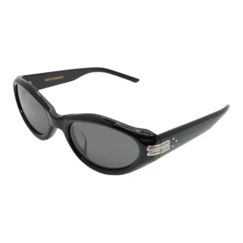 GENTLE MONSTER Металлические Ацетатные Солнцезащитные Очки OVAL SUNGLASSES Мужские Черные