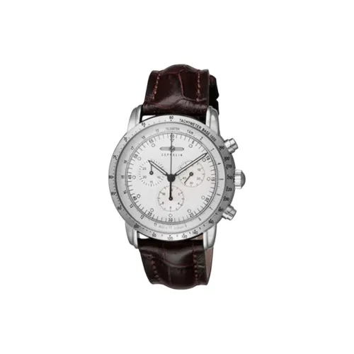 ZEPPELIN 100th Anniversary Commemoration Collection Кварцевый механизм Мужские часы Часы 43 мм Белый циферблат
