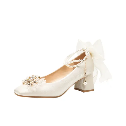 GOSO Грубый каблук Высокие каблуки Женские Абрикос