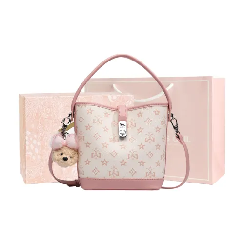 MISS GAIL Сумка через плечо из синтетической кожи женская монограмма розовая