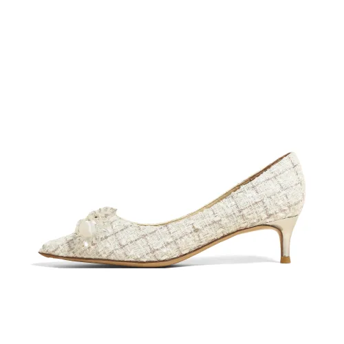 GARDEN CAT White Moonlight Collection Свадебная обувь Низкий каблук Высокий каблук 4,5 см Женский Розовый Белый