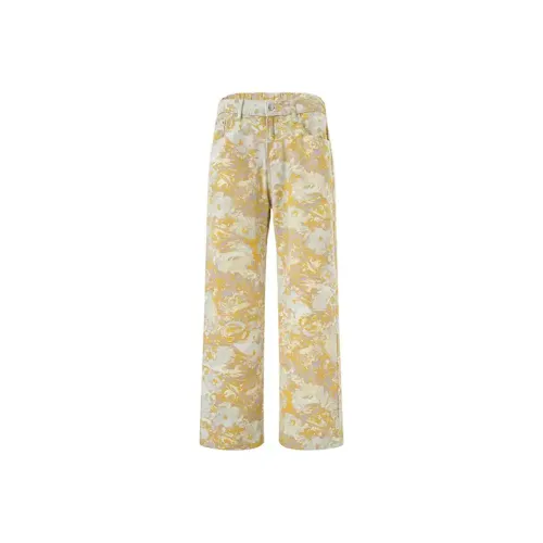 Olivia Share777 Желтые Женские Джинсы