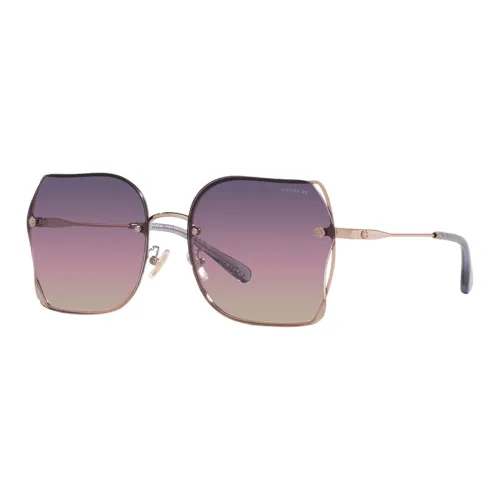 COACH Металл Нерегулярная форма Солнцезащитные очки Женские Золото