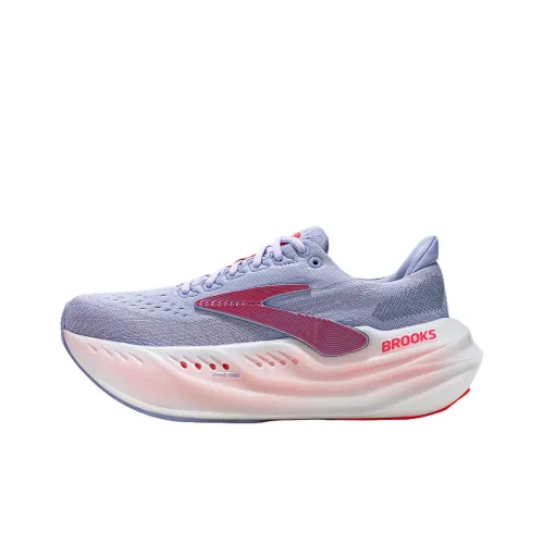 Brooks Glycerin Ma Амортизация И Дышащий Низкий Топ Марафон Беговые кроссовки Женские Синий Фиолетовый Красный Белый