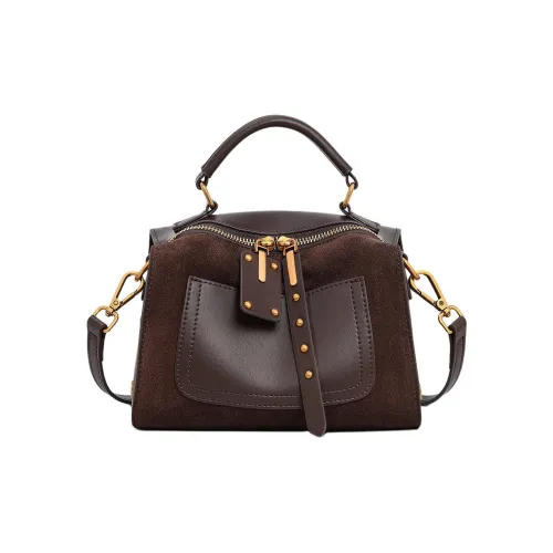 MILLIE'S Сумка через плечо из коровьей кожи женская кофейного цвета