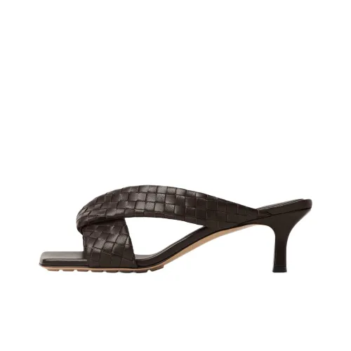 Bottega Veneta Слипоны 5 см Женские Темно-коричневый