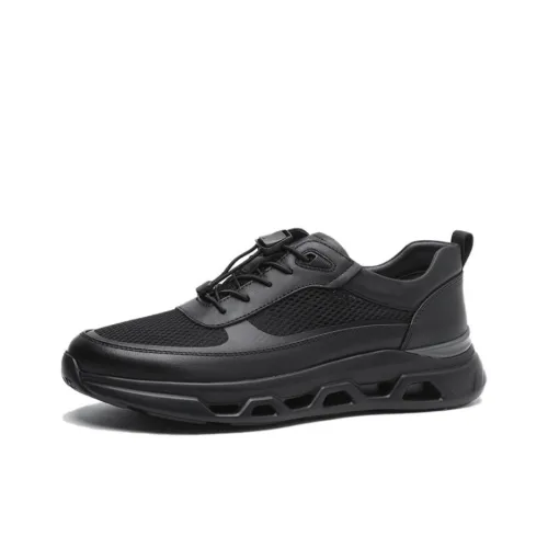 ELLE HOMME Устойчивый к истиранию низкий топ кэжуал мужской черный