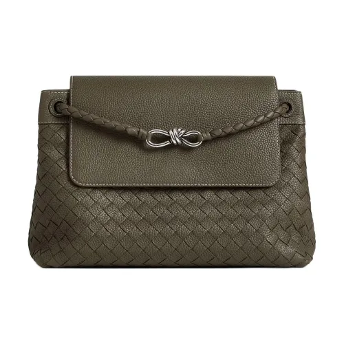 Bottega Veneta Andiamo series Телячья кожа Одно плечо Сумка Средний Мужской Кипарис