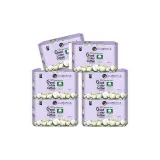 Естественный 100% хлопок Удлиненные Ночные Гигиенические прокладки *6 упаковок