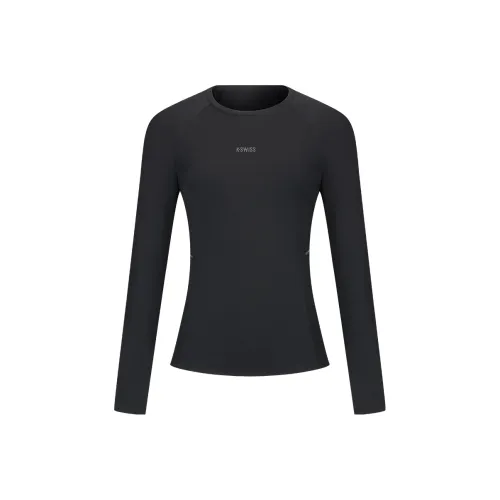 K·SWISS Черные Женские T-рубашки