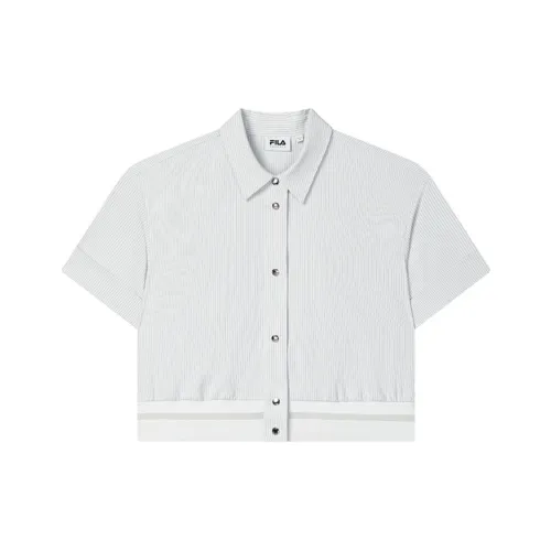 FILA EMERALD Короткий рукав рубашка женская с принтом по всей поверхности