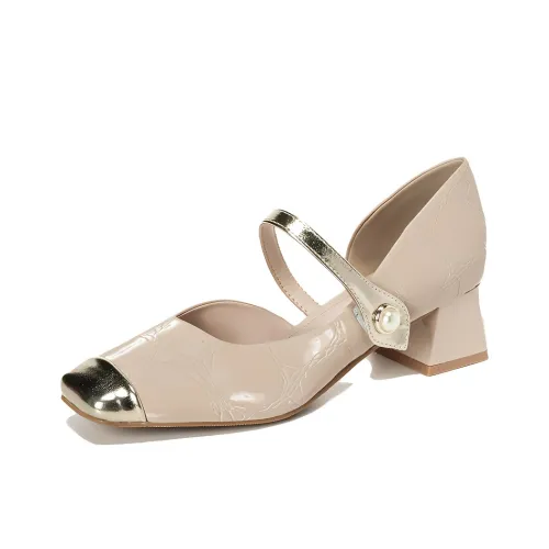 WEISHIBANGWEI Mary Jane Shoes Женские Soft Pink