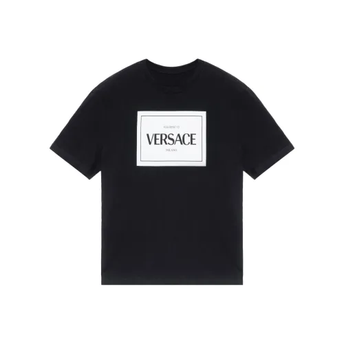 VERSACE Мужские черные T-рубашки