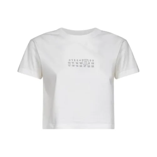 MM6 Maison Margiela совместная брендированная рубашка T Мужская Белая