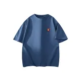 Морской синий (Элегантный логотип на груди)