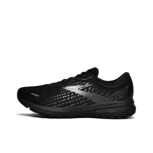 Brooks Ghost 13 Slip-Resistant Abrasion-Resistant Low Top Беговые кроссовки Женские Черные