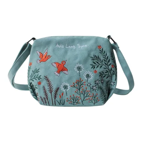 FLOWER PRINCESS Холщовая сумка через плечо маленькая женская розовая зеленая