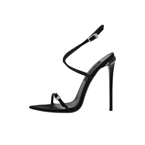 PHILIPP PLEIN One Ремешок Сандалии 12 см Женские Черные