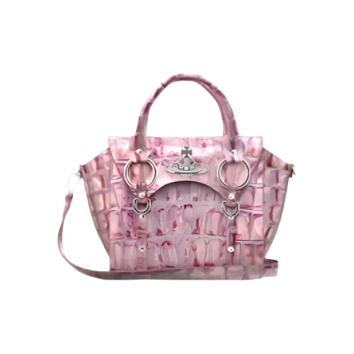 Vivienne Westwood BETTY Телячья кожа Сумка через плечо Сумка среднего размера Женская Металлический розовый