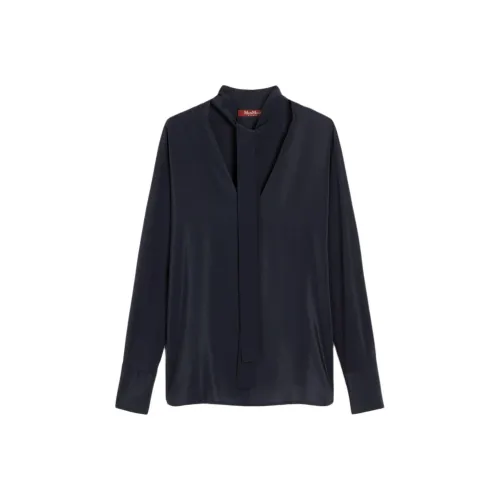 MaxMara Studio Рубашка Женская Морской Синий