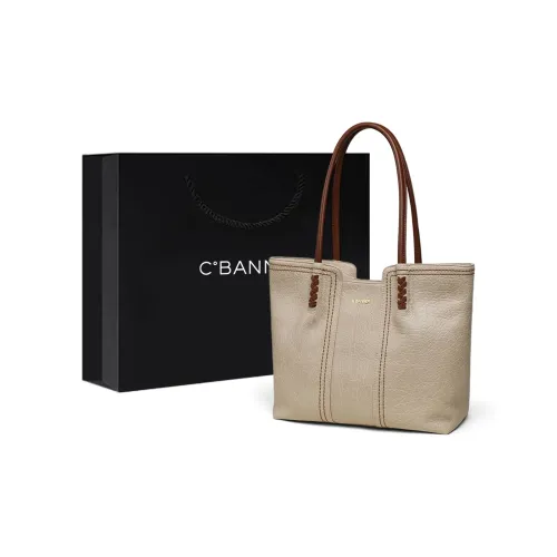 C°BANNER Коровья кожа Тоут Сумка Сумка через плечо Средняя Женская Абрикосовая