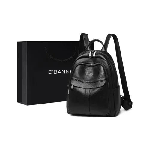 C°BANNER Рюкзак из коровьей кожи стандартный женский черный