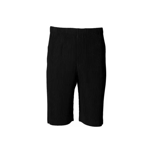 Homme Plissé Issey Miyake Черные Мужские Повседневные Шорты