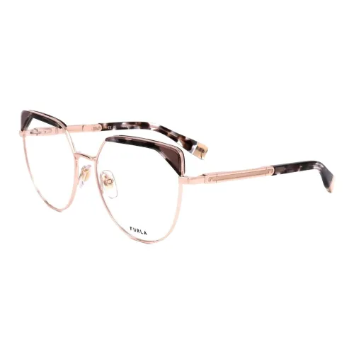 Furla Нержавеющая сталь Оправа для очков "Кошачий глаз" Женская Розовая