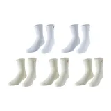 5 пар (Чисто белый *2 + Бежевый *3)