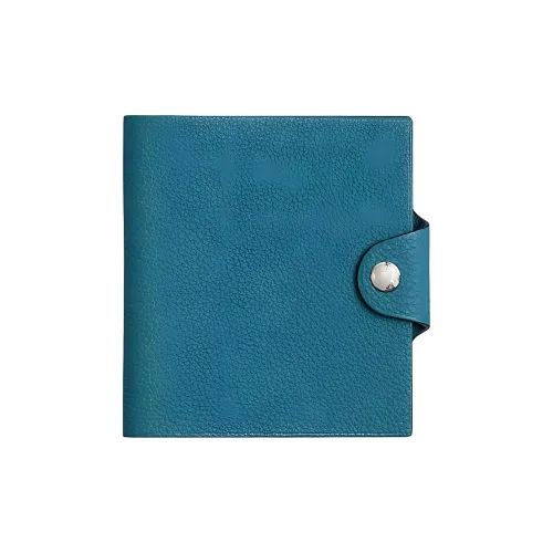 HERMES Ulysse Коровья кожа Togo Мешок для хранения Унисекс D2 Новый BLEU Jean Новый Джинсовый синий