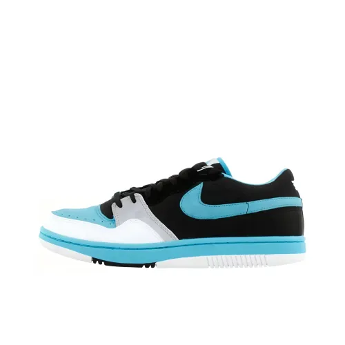 Nike Court Force Low Амортизация Износостойкий Низкий Топ Скейтборд Кроссовки Унисекс Черный Синий