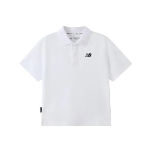 New Balance совместное брендирование Поло Белый Дети 3-7 лет