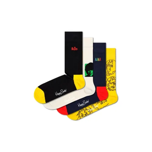 Happy Socks Высокие носки Женские 4 пачки THE BEATLES