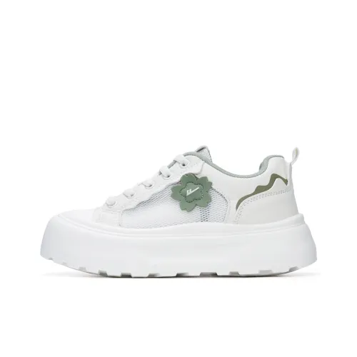 Warrior Casual Низкий Топ Бежевый Зеленый Женский