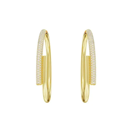 Серьги Crystal Swarovski Unisex Золото