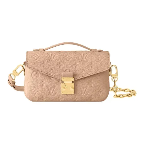 LOUIS VUITTON Pochette Metis Коровья кожа Сумка через плечо Стандартная Женская Песочного цвета