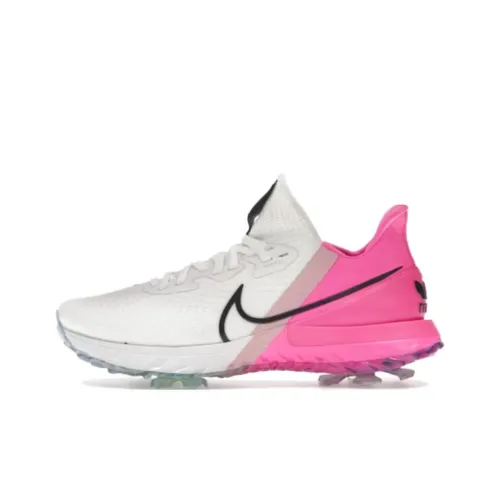Nike Air Zoom Infinity Tour Аbrasion Resistant Низкий Топ Обувь для гольфа Унисекс Розовый Белый
