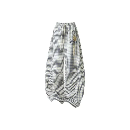 JASONWOOD Клетчатый С подарками Подвеска Унисекс Повседневные брюки