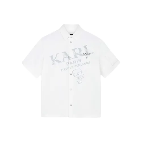 Karl Lagerfeld Рубашка Мужская Белая