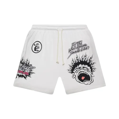 Hellstar Повседневные шорты Мужские Белые