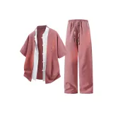 Кожаный красный