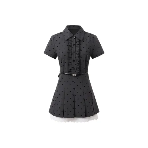 SEAR OFFICIAL Короткое платье с короткими рукавами женское