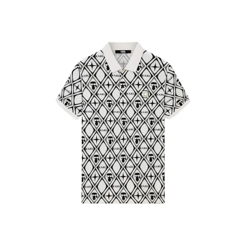 Поло Мужское Белое от KARL LAGERFELD