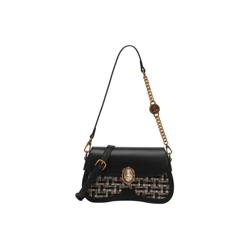 Monna Lisa Сумка через плечо из коровьей кожи средний размер женская черная