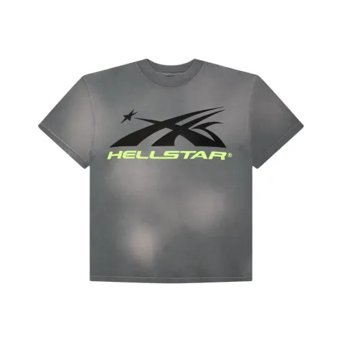 Hellstar Серый Мужской T-Рубашки