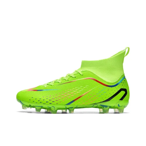 Binary FG Твердый грунт Амортизация Устойчивый к истиранию Легкий Футбольные бутсы Унисекс Неоново-зеленый