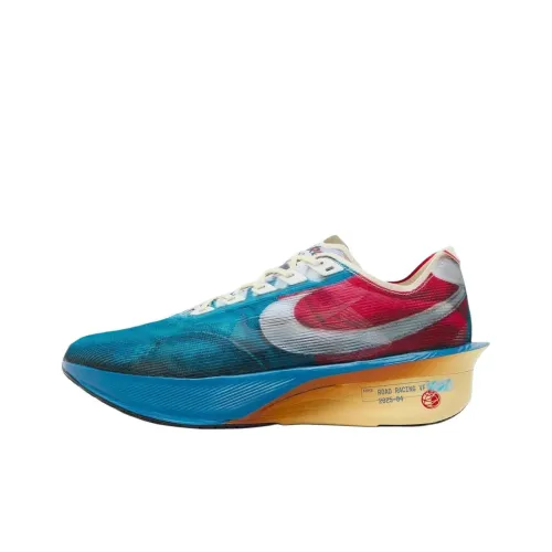 Nike VAPORFLY 4 Устойчивые к истиранию Низкие Беговые кроссовки Мужские Синий Красный