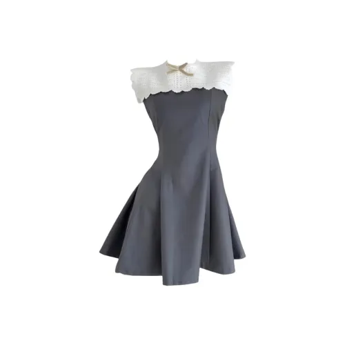 AFGGD Серые Женские Платья без рукавов