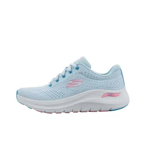 Skechers ArchFit Low Топ Беговые кроссовки Женские Blue